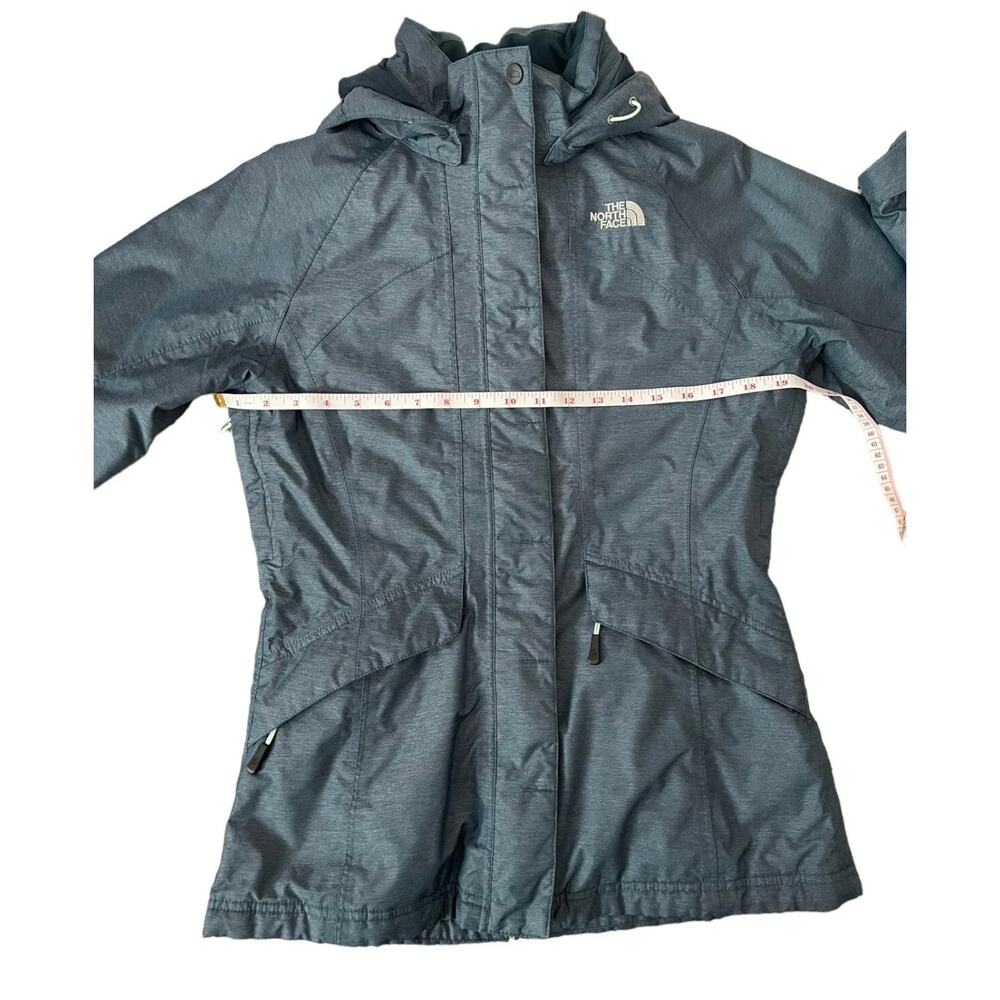 The North Face Women Blue Teal Insulated Hooded HyVent Jacket Size Small - EUC - Picture 11 of 12